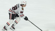 Blackhawks star Connor Bedard floats beautiful assist amid Blues blowout
