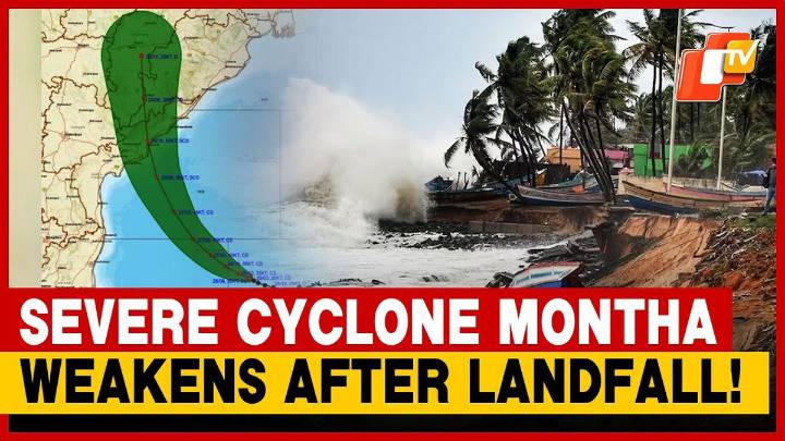 Severe Cyclonic Storm Montha Weakens Into Cyclonic Storm, Heavy Rain Continues In Andhra