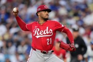 Reds ace Hunter Greene rocked in postseason debut back home in LA