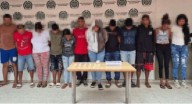 Capturan a 12 presuntos integrantes de la banda ‘Los Botánicos’ en Ciénaga Durante el operativo se les incautó una significativa cantidad de clorhidrato de cocaína.