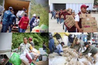 Llevan víveres y artículos de primera necesidad a zonas afectadas de Hidalgo