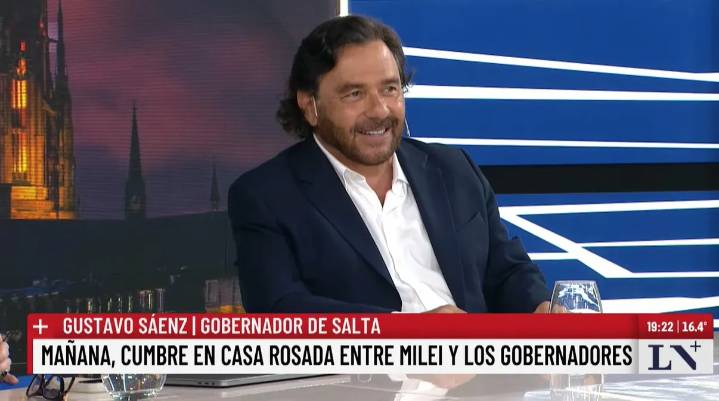 Sáenz antes del encuentro con Milei en la Cumbre: "A mí el Presidente me debe obras"