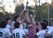 Photo gallery of Auburn Hills Oakland Christian vs. Rochester Hills Lutheran Northwest in a D4 boys soccer district final