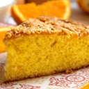 Receta fácil de bizcochuelo de naranja y avena
