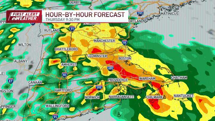 Storm warning in Mass., Boston weather radar