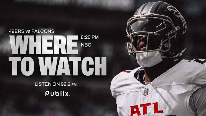 Where to watch Atlanta Falcons at San Francisco 49ers