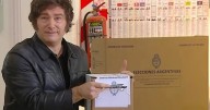 Votó el presidente Milei en medio de un gran operativo de seguridad y no dio declaraciones