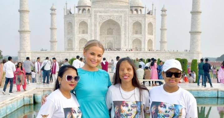 Edinburgh University student and Miss Great Britain pays emotional visit to India