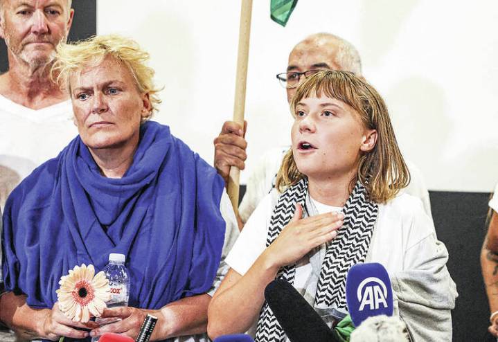 Greta Thunberg among hundreds from Gaza aid flotilla deported by Israel