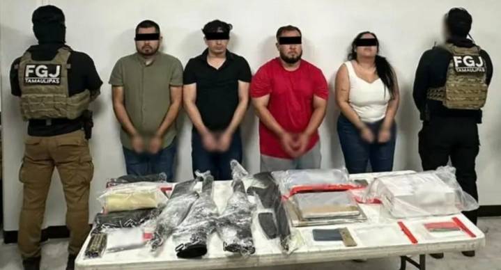 Caen 4 personas vinculadas al Cártel del Golfo en Tamaulipas