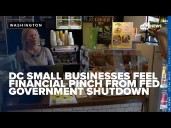 DC small businesses feel financial pinch from federal government shutdown