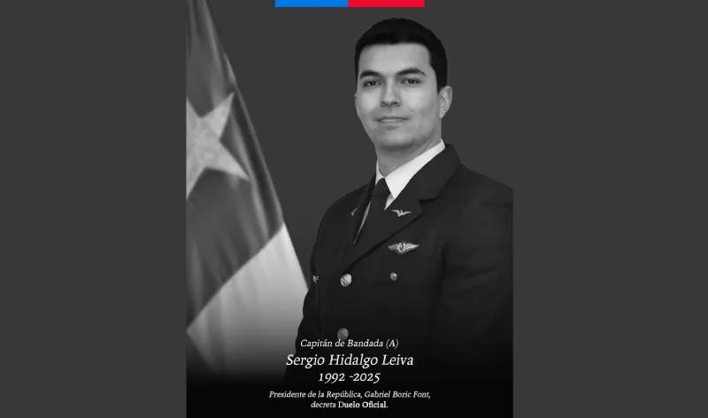 Presidente Gabriel Boric decreta Duelo Oficial ante fallecimiento de Capitán Sergio Hidalgo Leiva
