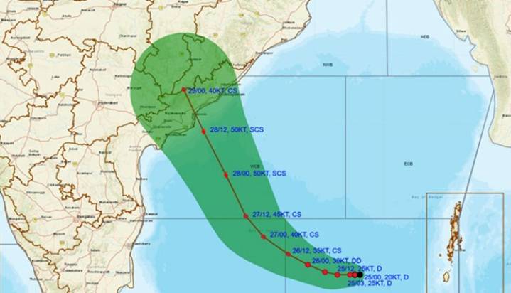 Cyclone Montha To Make Landfall Between Kalingapatnam And Machilipatnam In AP: IMD
