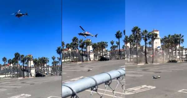 Helicóptero cayó en medio de una playa repleta de turistas: hay heridos