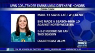 UWS Goaltender Quinn Clark Earns UMAC Defensive Player of the Week Honors