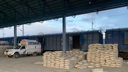 Kashmir gets its first freight train carrying industrial salt from Gujarat