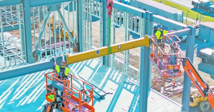 MSU marks Jackson Hall construction milestone with topping out ceremony