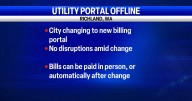 Richland's online customer service portal offline for updates