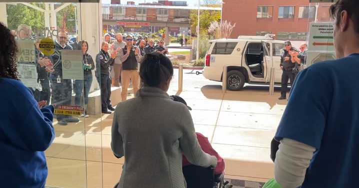 Denver police officer discharged from hospital after being shot during robbery, department says