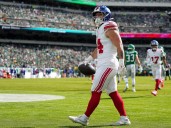 Cam Skattebo se despide de la temporada de la NFL