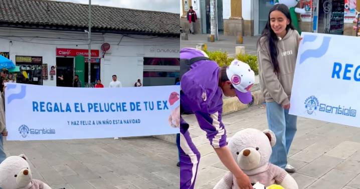 “Regala el peluche de tu ex”: la curiosa dinámica navideña que conquistó las redes