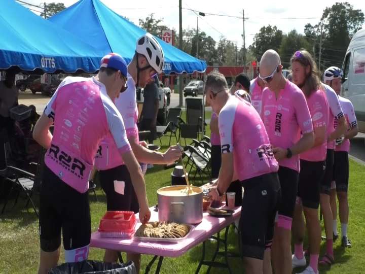 Cyclists stop in Vernon for annual ride for cancer awareness
