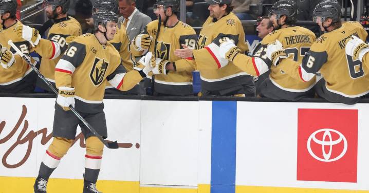 William Karlsson scores twice to help Golden Knights beat Bruins 6