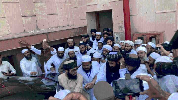 Taliban’s Muttaqi welcomed by sea of men at Darul Uloom Deoband, public address cancelled amid frenzy