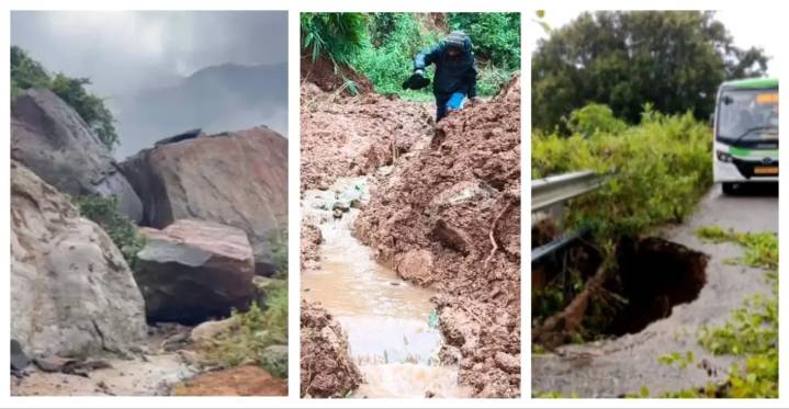 Cyclone Montha: Landslide Snaps Gajapati-Ganjam Road Link In Odisha