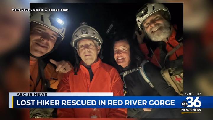 Hiker rescued safely after getting lost in Red River Gorge