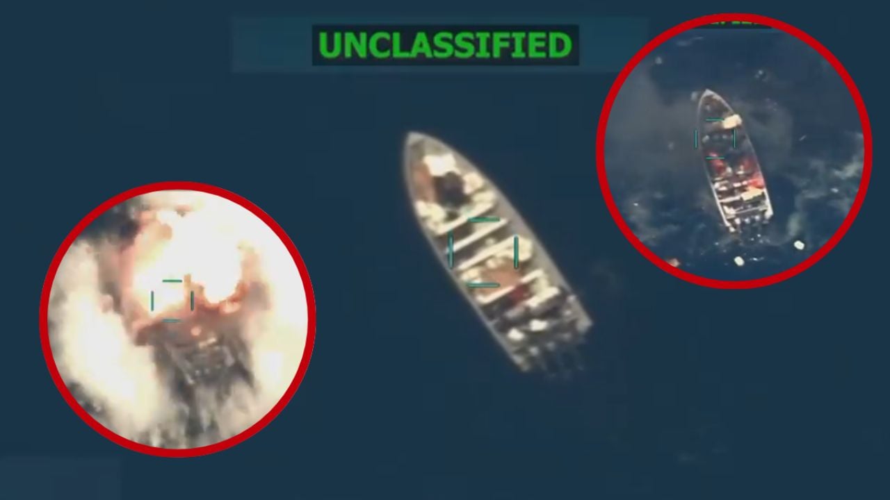 MOMENTO EXACTO en el que Estados Unidos destruye otra embarcación en el Pacífico