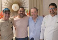 La foto: Fuad y Álex Char con candidato a rector de UniAtlántico
