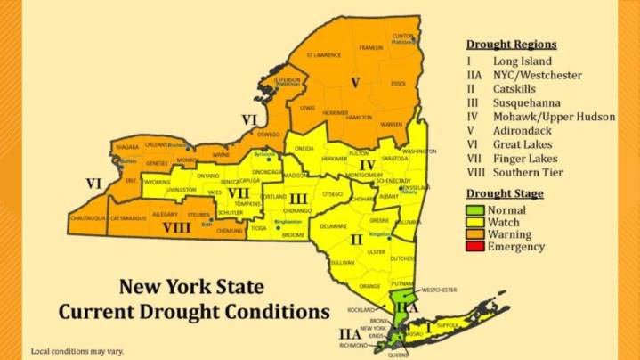 Western New York counties placed under drought warning