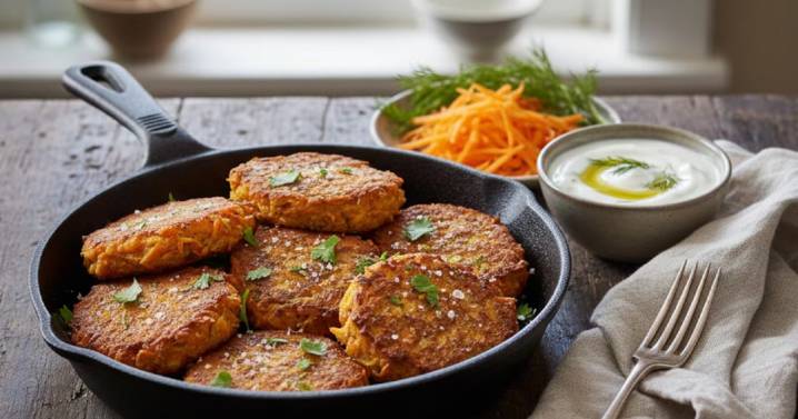 Cómo hacer buñuelos de zanahoria y queso en menos de 30 minutos: sin harina ni fritura 