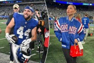 Cam Skattebo's girlfriend Chloe Rodriguez represents at Giants rookie's biggest game yet