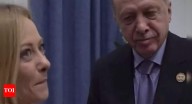 'You look great, but stop smoking!': Erdogan tells Meloni at peace talks