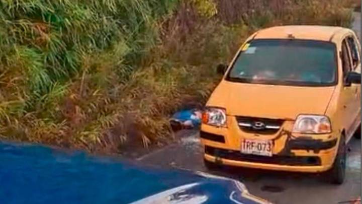 Asesinaron en Anorí a dos hombres que iban en un taxi con placas de Bello
