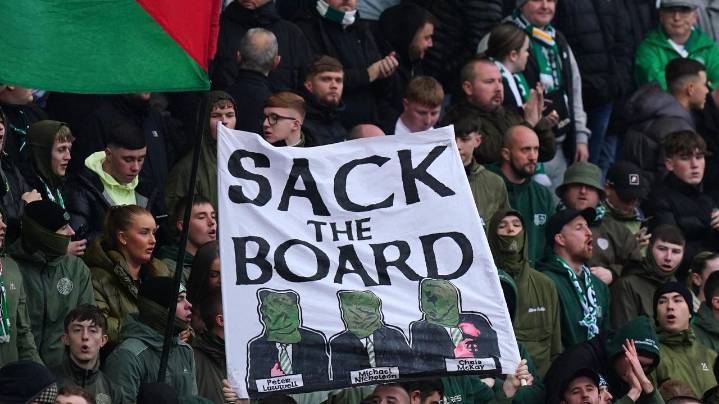 Celtic fans interrupt match by throwing tennis balls onto the field
