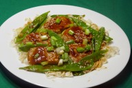 Teriyaki pork dish made in minutes