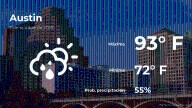 Austin: pronóstico del tiempo para este martes 7 de octubre