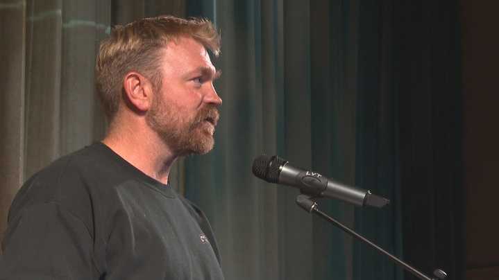 Graham Platner addresses recent controversies at town hall