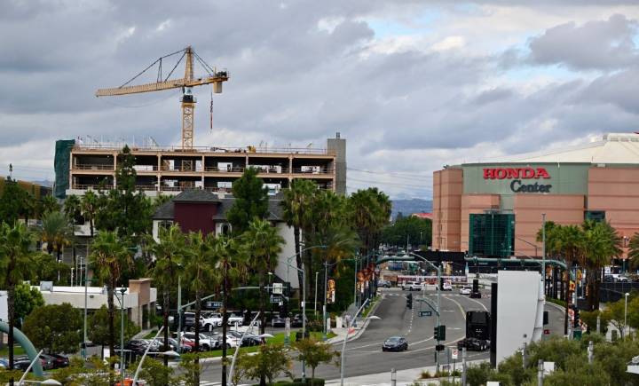 Two parking garages are open to the public at Honda Center, first components of OCVibe