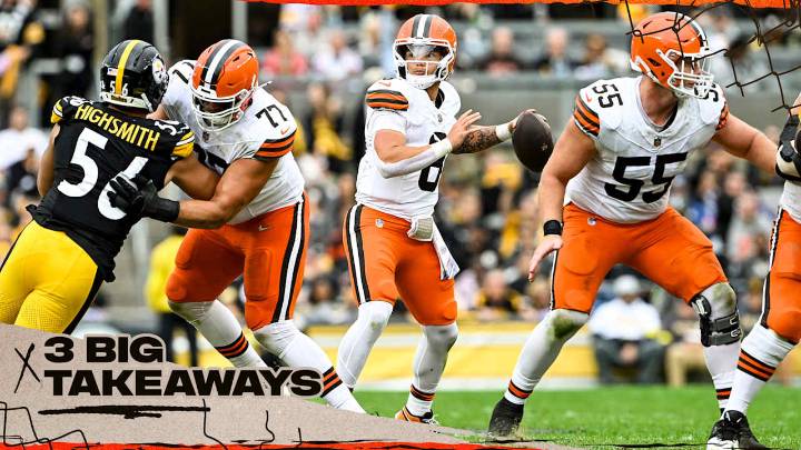 Browns struggle to sustain offensive drives in loss to Steelers