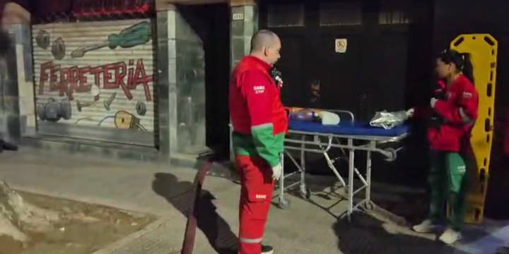 Se incendió una casa en Núñez y un hombre fue trasladado con quemaduras graves en el cuerpo