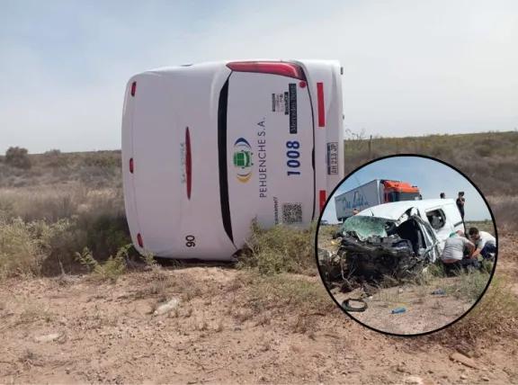 Grave choque frontal en Ruta 151: cuál es el estado de los heridos