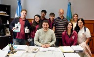 Egüen recibió a alumnos de la Secundaria 2 de Riestra