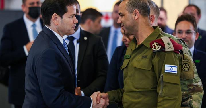Rubio tours US-led center in Israel overseeing the ceasefire in Gaza