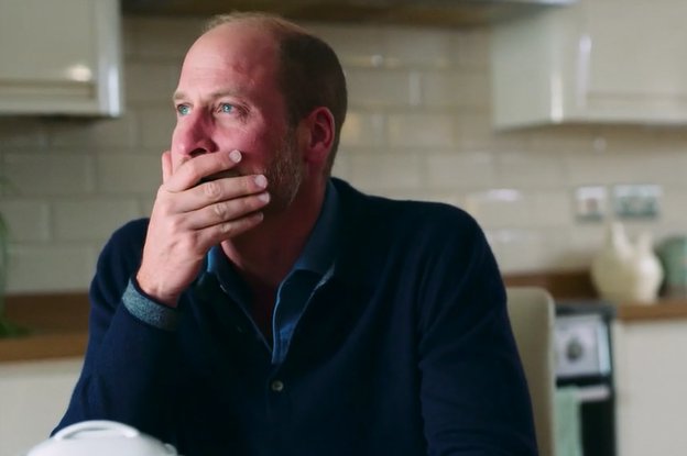 Prince William visibly emotional listening to widow talk about husband’s suicide