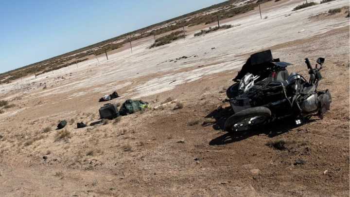 Un motociclista falleció tras derrapar en la Ruta 60