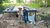 Avanza la construcción del puente vehicular sobre el caño Gaviotas en Maní